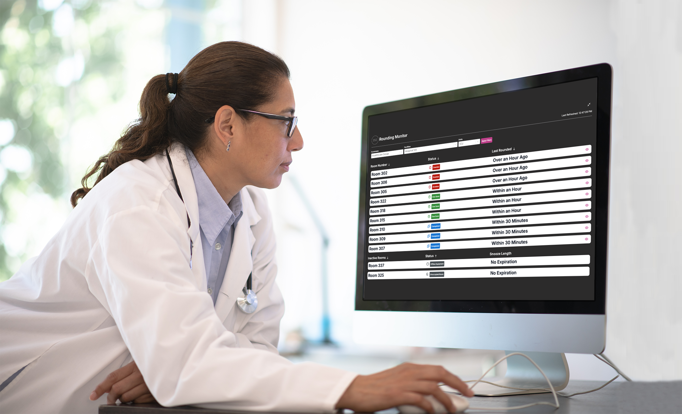 SwipeSense Rounding Monitor